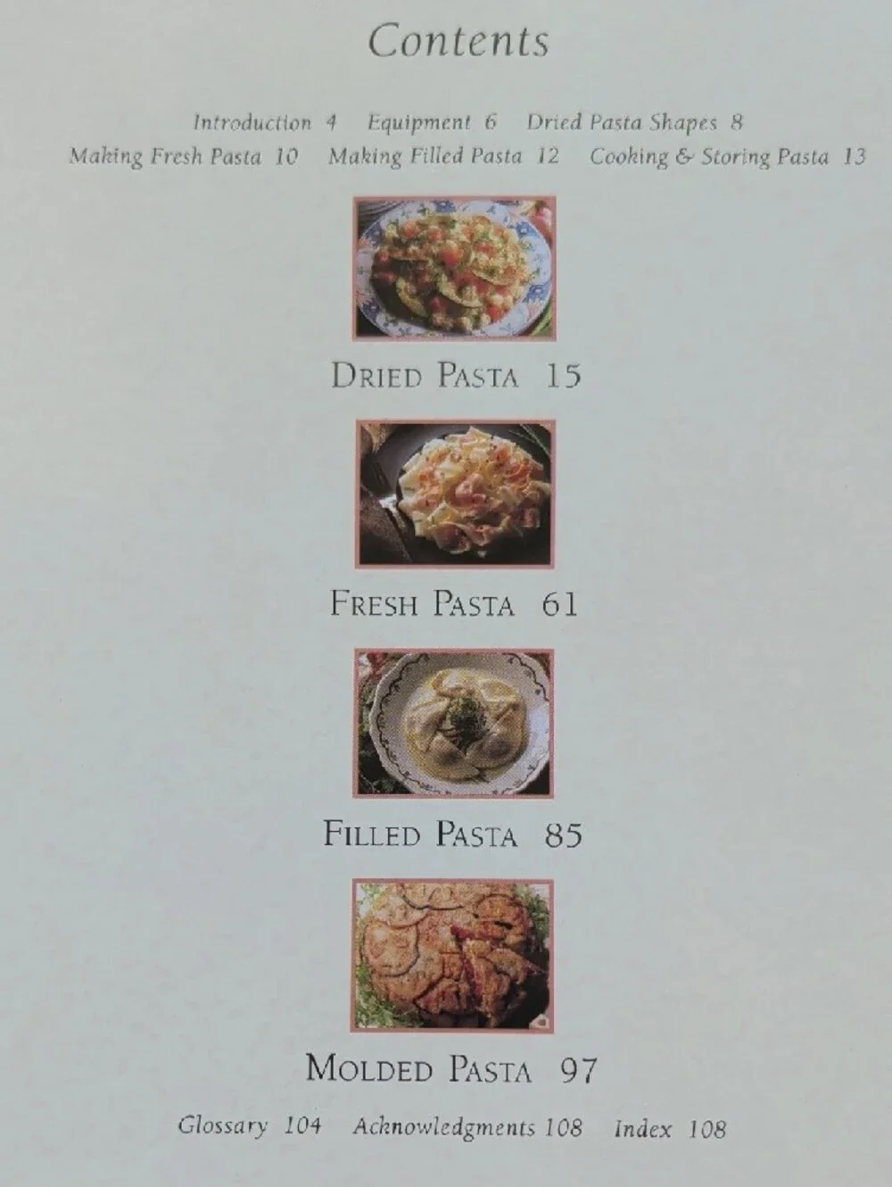 Williams Sonoma Pasta Cookbook - Red & Green Cover